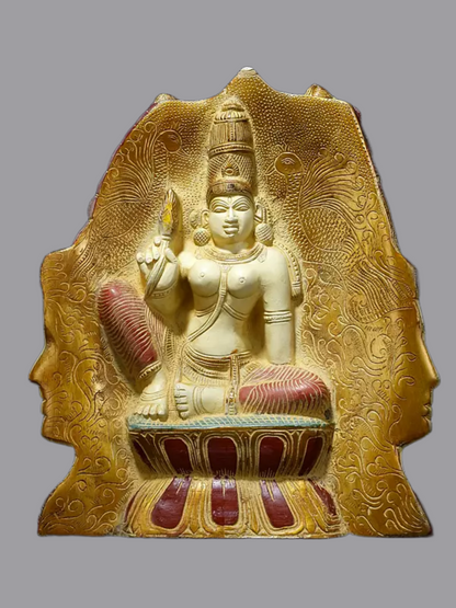 ब्रसौरा® ब्रास शिव हेड स्टैच्यू | ऊंचाई 11.5 इंच और वज़न 9.51 किलोग्राम