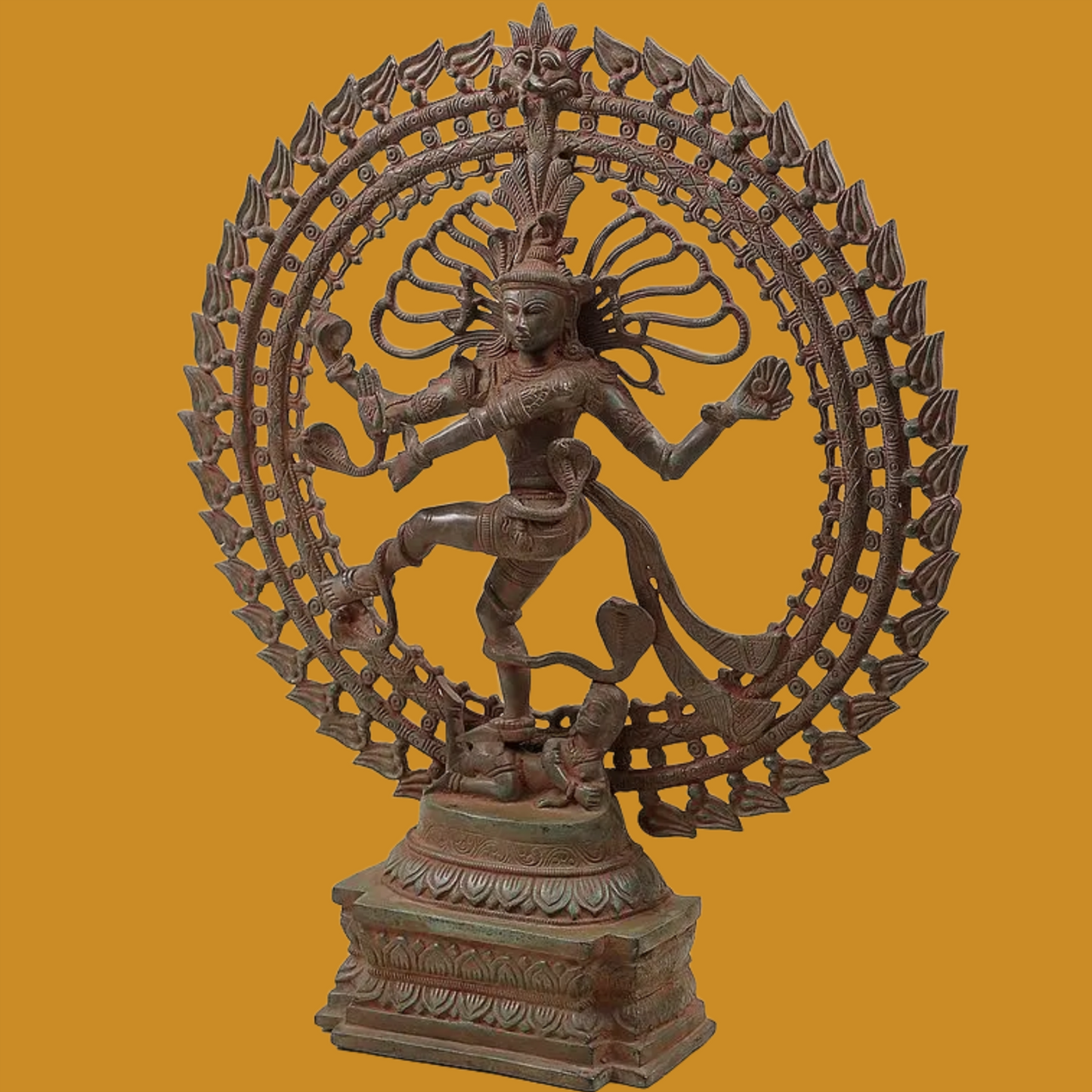 Brassaura™ Brass Nataraj Statue | Height 28 Inches & Weight 17.90 kg