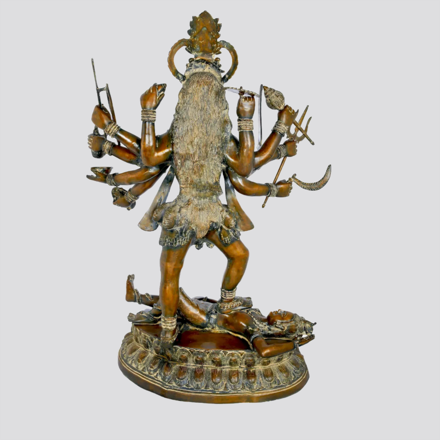 Brassaura® Brass Kali Maa Statue | Height 42.91 Inches & Weight 63 kg