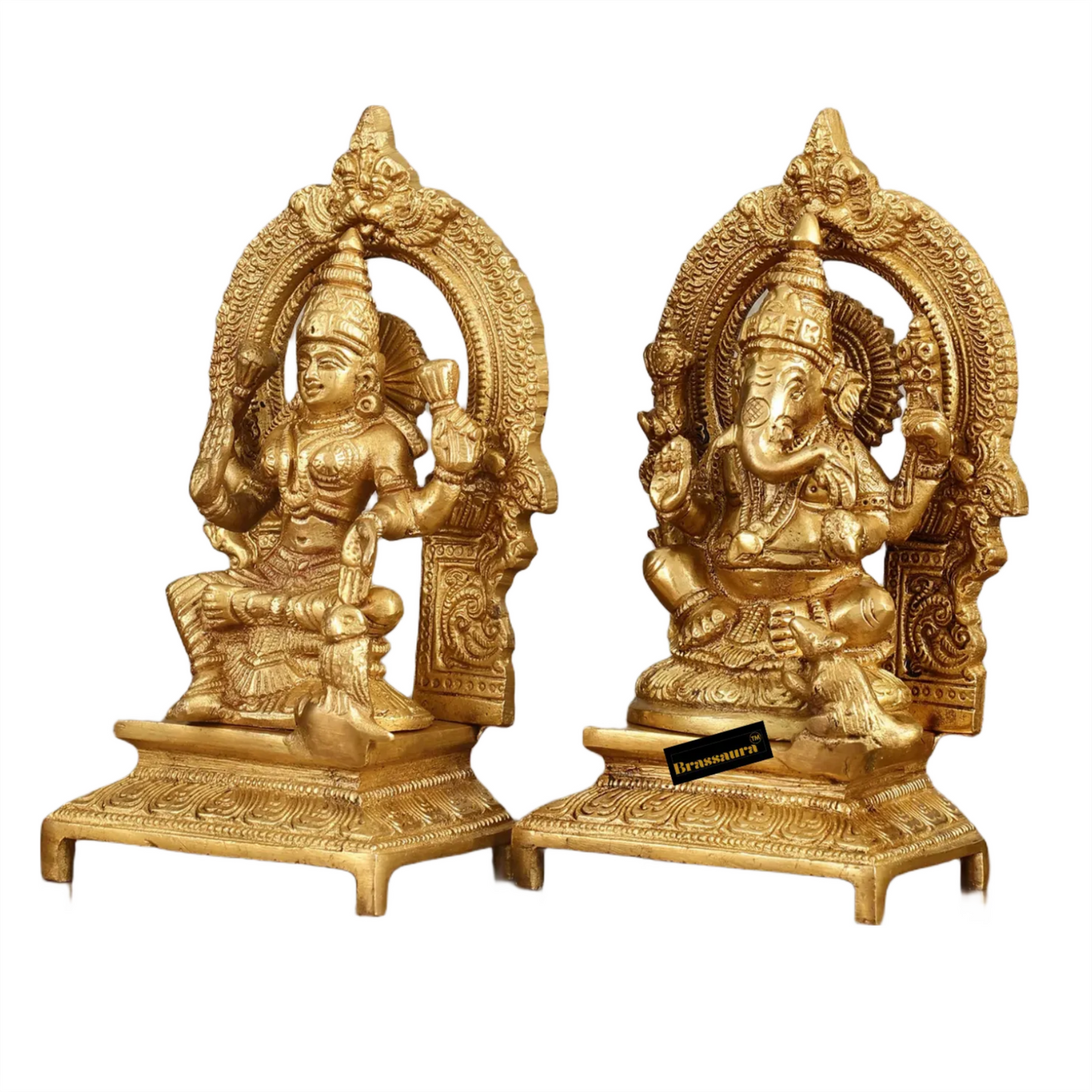Brass Artistic Lakshmi Ganesh Height 7 Inch & weight 5 kg