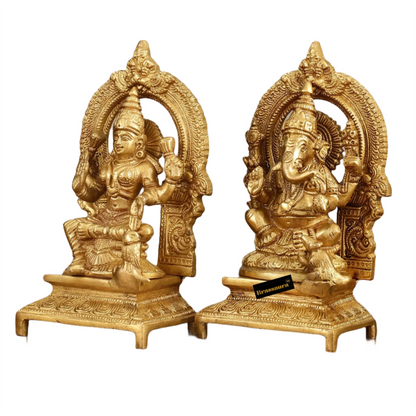 Brass Artistic Lakshmi Ganesh Height 7 Inch & weight 5 kg