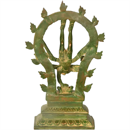 Brassaura™ Brass Shiva’s Gangavatarana (Nataraja) Sculpture | Height 12 Inches & Weight 2.70 kg