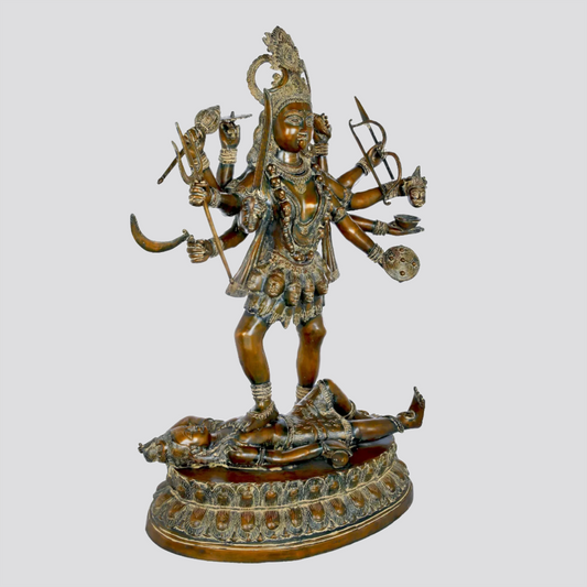 Brassaura® Brass Kali Maa Statue | Height 42.91 Inches & Weight 63 kg