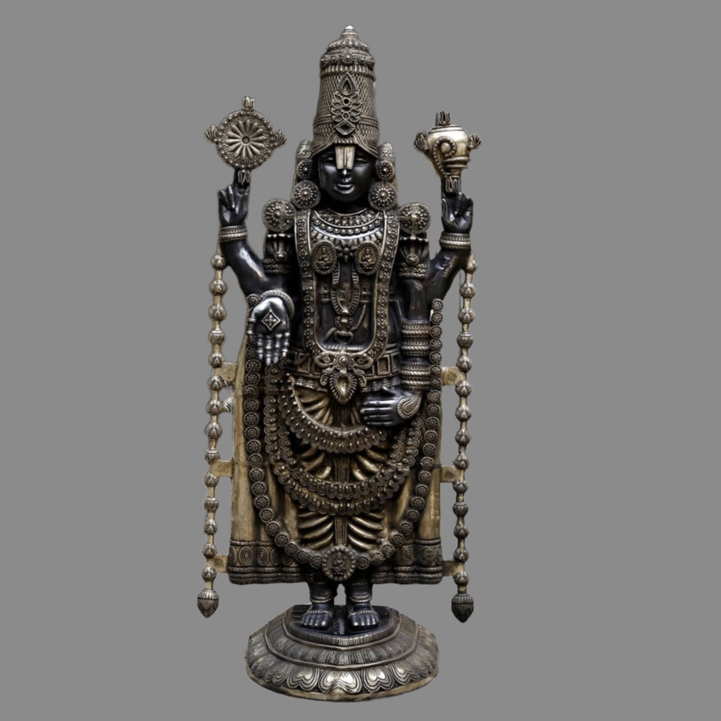 Brassaura® Handcrafted statue Brass Balaji Idol 69 inches