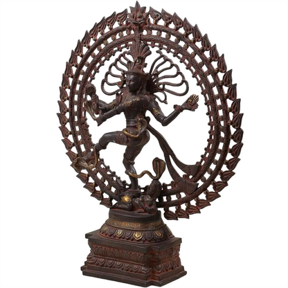 Brassaura™ Brass Nataraj Statue | Height 28 Inches & Weight 17.90 kg