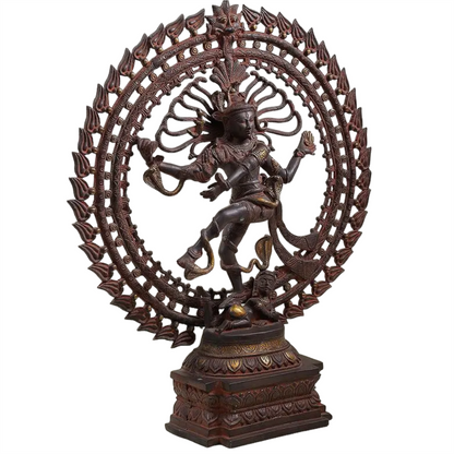 Brassaura™ Brass Nataraj Statue | Height 28 Inches & Weight 17.90 kg