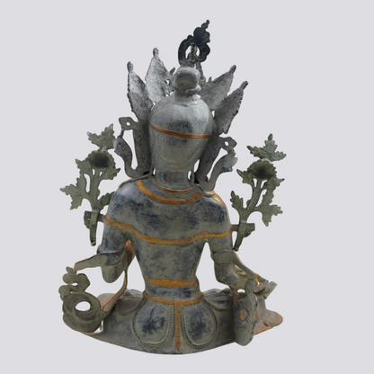 Brassaura® White Tara in Antique Finish | Brass Sculpture | Height 28 Inches & Weight 24.30 kgs