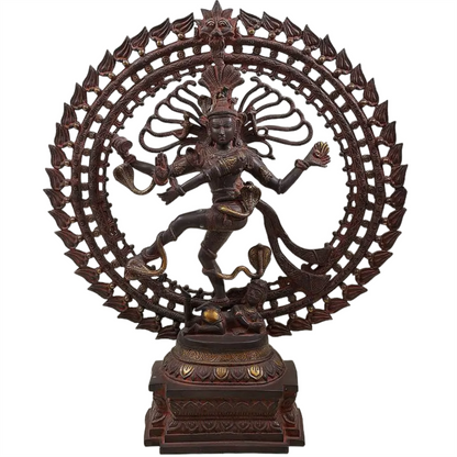 Brassaura™ Brass Nataraj Statue | Height 28 Inches & Weight 17.90 kg