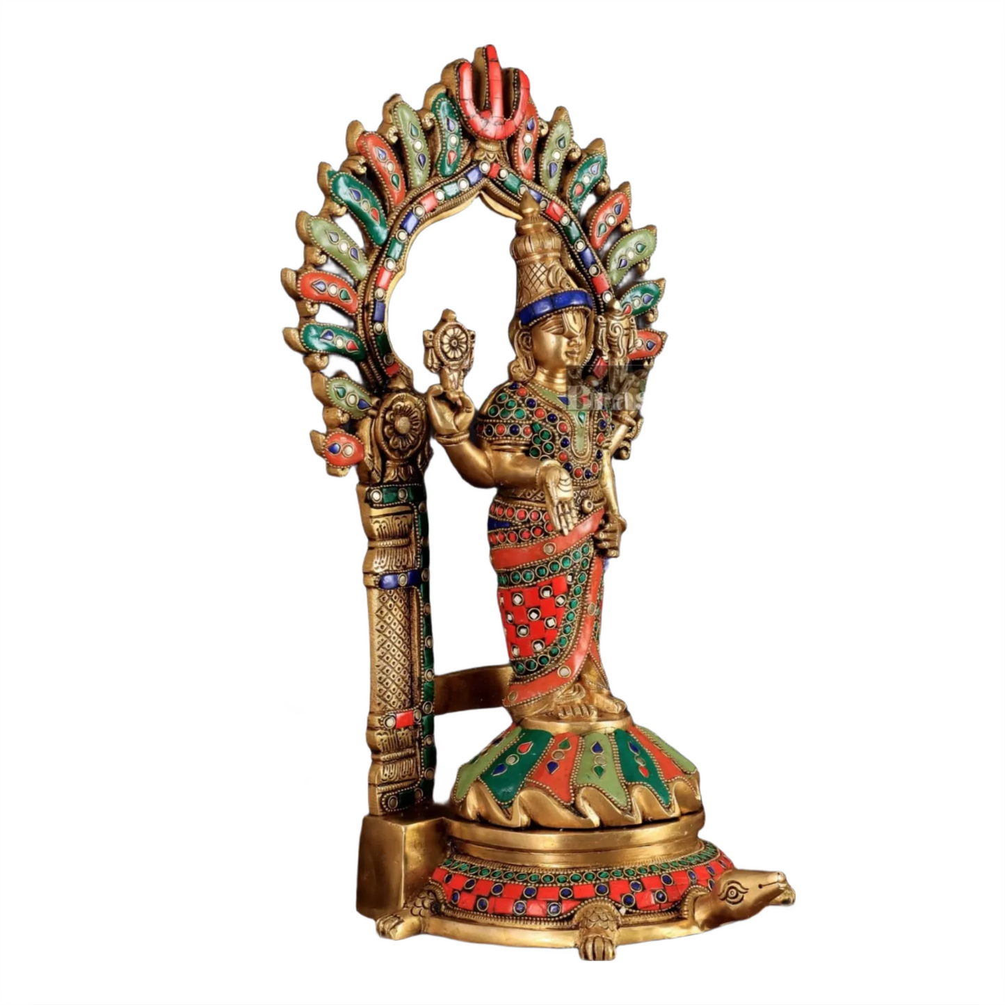 Brassaura™ Brass Lord Venkateshwara Swamy Statue with Prabhavali – 17 Inches, 7.6 Kgs