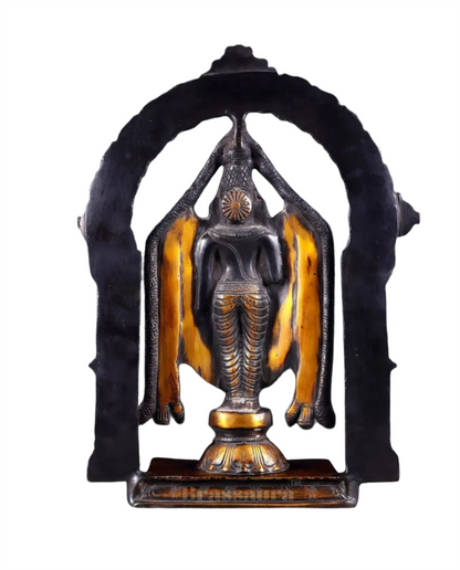 Brassaura™ Superfine Brass Tirupati Balaji Lord Venkateshwara Swamy Idol – Height 13 Inches, Weight 5.4 Kgs