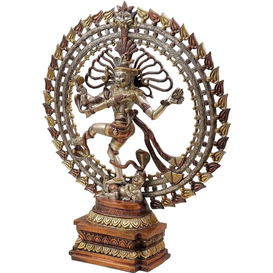 Brassaura™ Brass Nataraj Statue | Height 28 Inches & Weight 17.90 kg