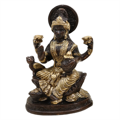 Brassaura® Brass Lakshmi Ganesh Saraswati Statue | Height 5 Inches & Weight 2.49 kg