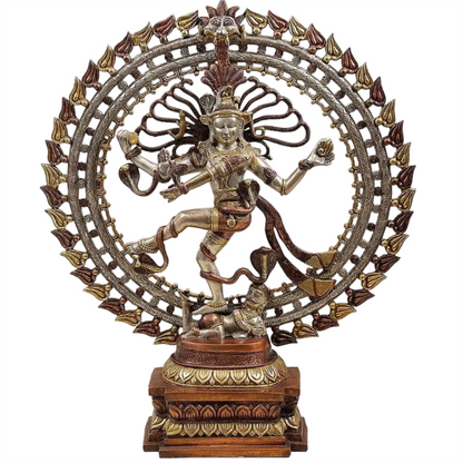 Brassaura™ Brass Nataraj Statue | Height 28 Inches & Weight 17.90 kg