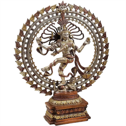 Brassaura™ Brass Nataraj Statue | Height 28 Inches & Weight 17.90 kg
