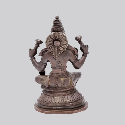 Brassaura® Brass Lakshmi Devi Statue | Height 5.51 Inches & Weight 0.90 kg