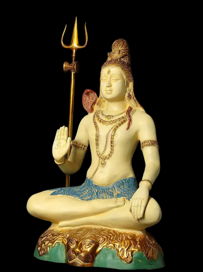 Brassaura® Brass Shiva Statue | Height 24 Inches & Weight 17.40 kg