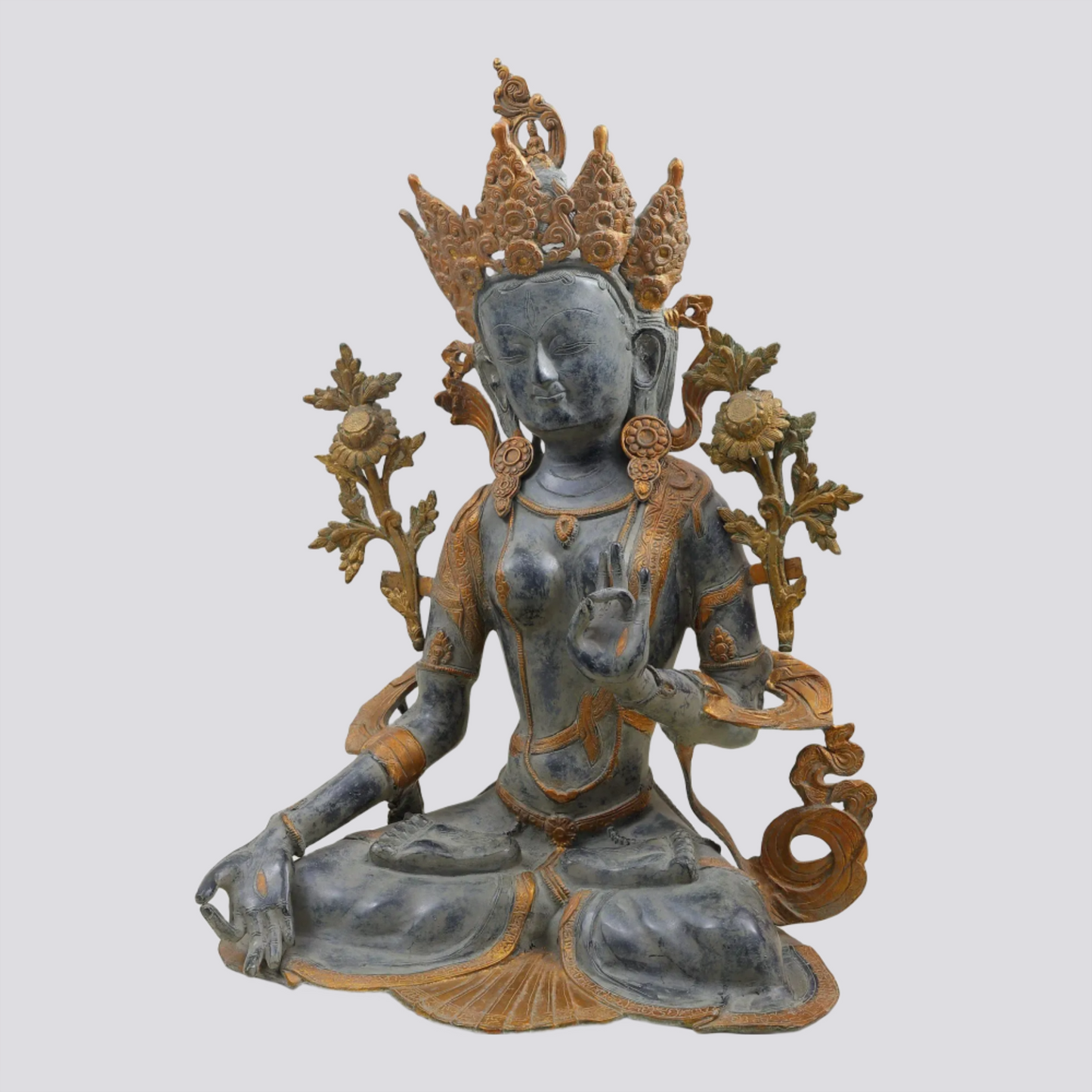 Brassaura® White Tara in Antique Finish | Brass Sculpture | Height 28 Inches & Weight 24.30 kgs