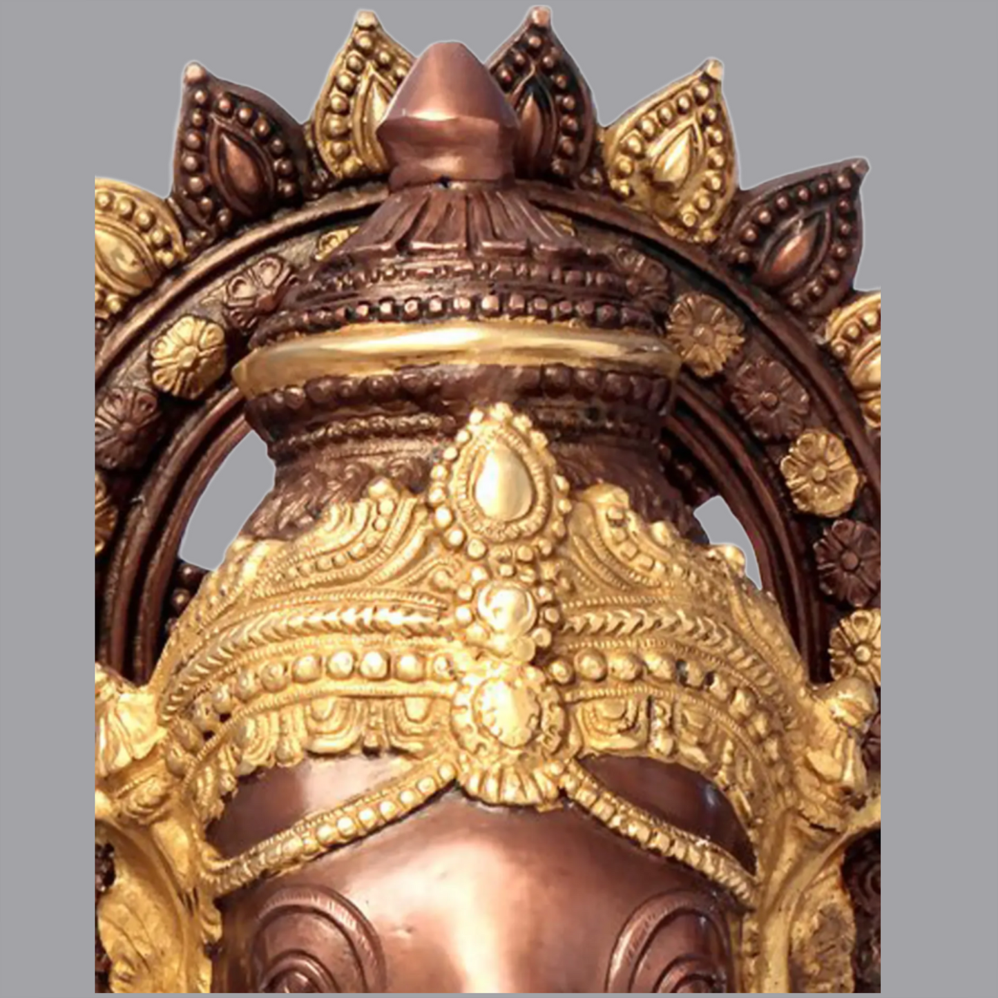Brassaura™ Large Pagdi Ganesha Brass Statue | Height 35 Inches | Weight 48 kgs