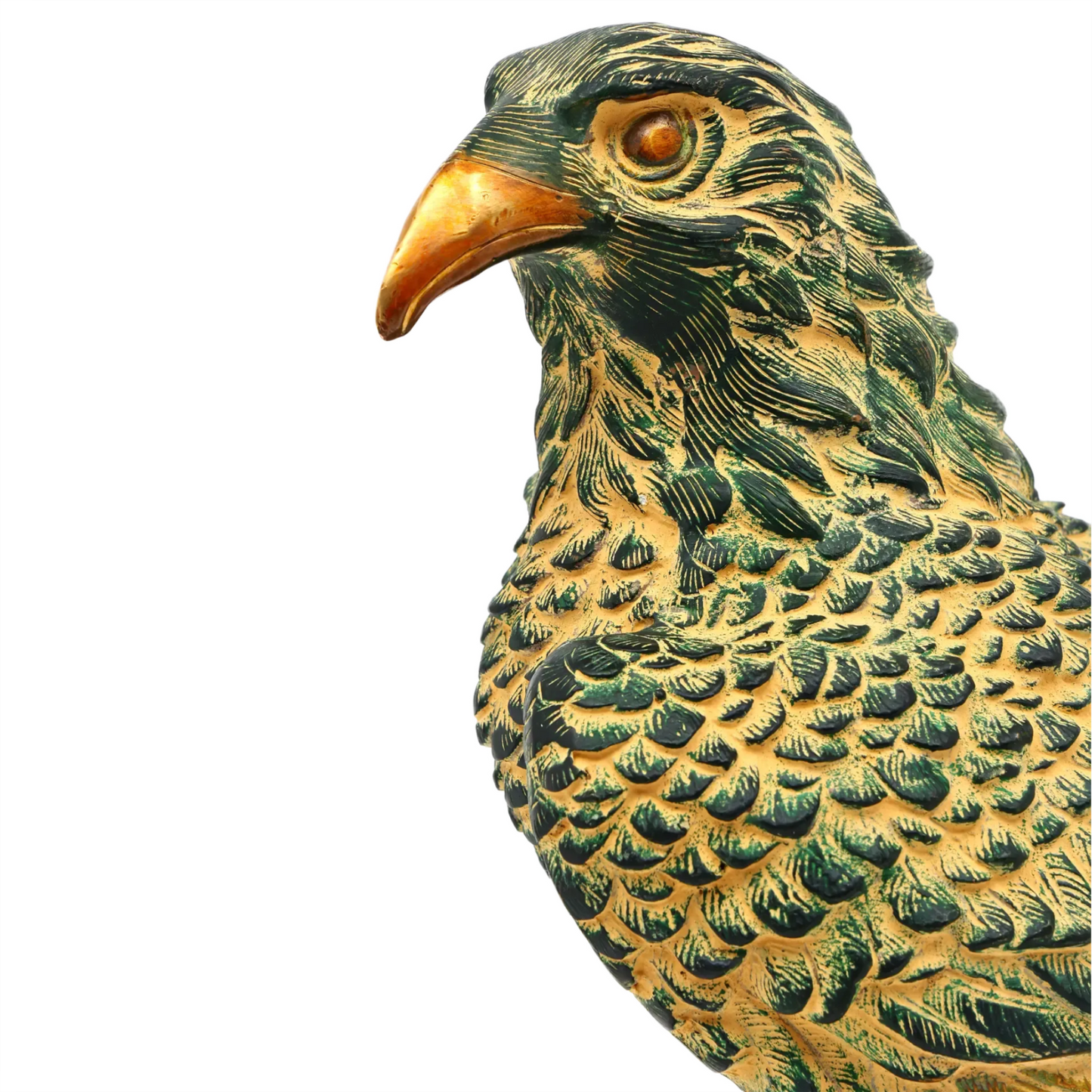 Brassaura® Regal Eagle on Stump | Brass Statue | Height 14.96 Inches & Weight 10.74 Kgs