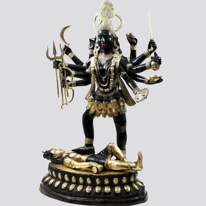 Brassaura® Brass Kali Maa Statue | Height 42.91 Inches & Weight 63 kg