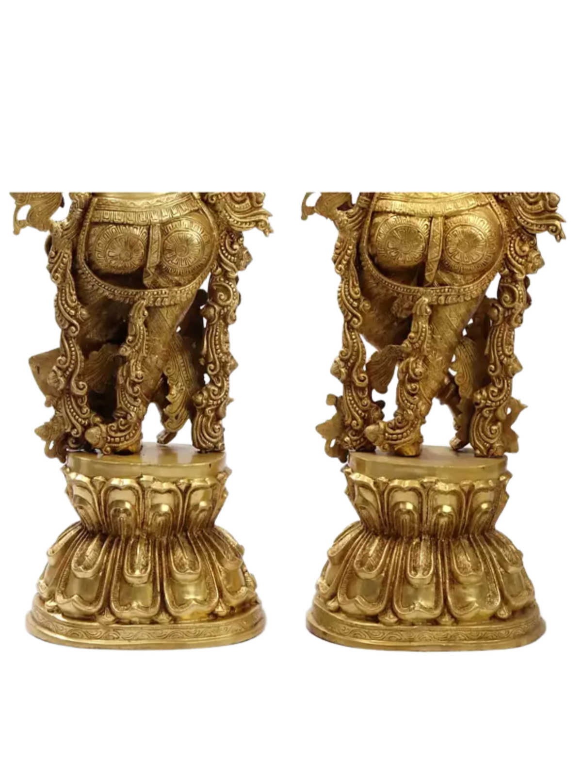 Brassaura® Brass Radha Krishna Statue | Height 47 Inches & Weight 110 kg