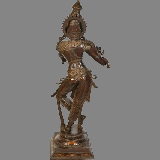 Brassaura® Brass Krishna Statue | Height 34 Inches & Weight 19.20 kg