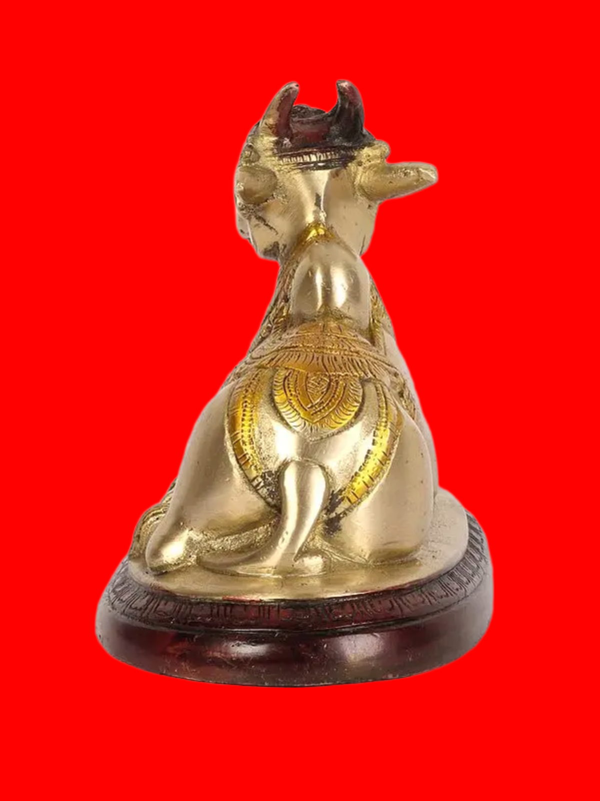 Brassaura® Brass Nandi Statue | Height 4.5 Inches & Weight 1.40 kg