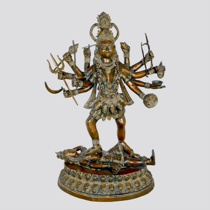 Brassaura® Brass Kali Maa Statue | Height 42.91 Inches & Weight 63 kg