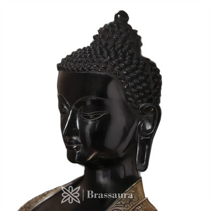 Brass Buddha For Home And Décor Weight 53.020 kg Height 33 Inch
