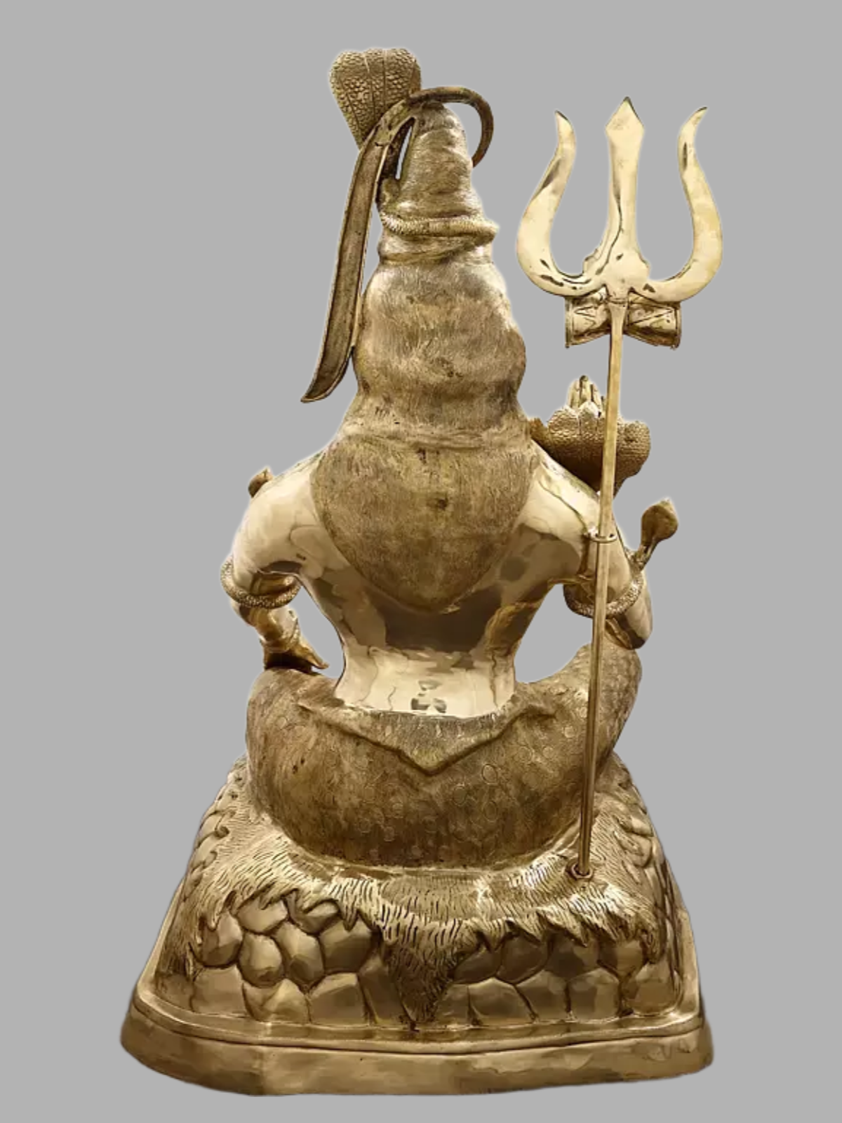Brassaura® Brass Shiva Statue | Height 53 Inches & Weight 131 kg
