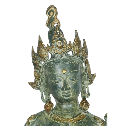 Brassaura® Brass Goddess Tara Statue | Height 30.5 Inches & Weight 8.50 kg
