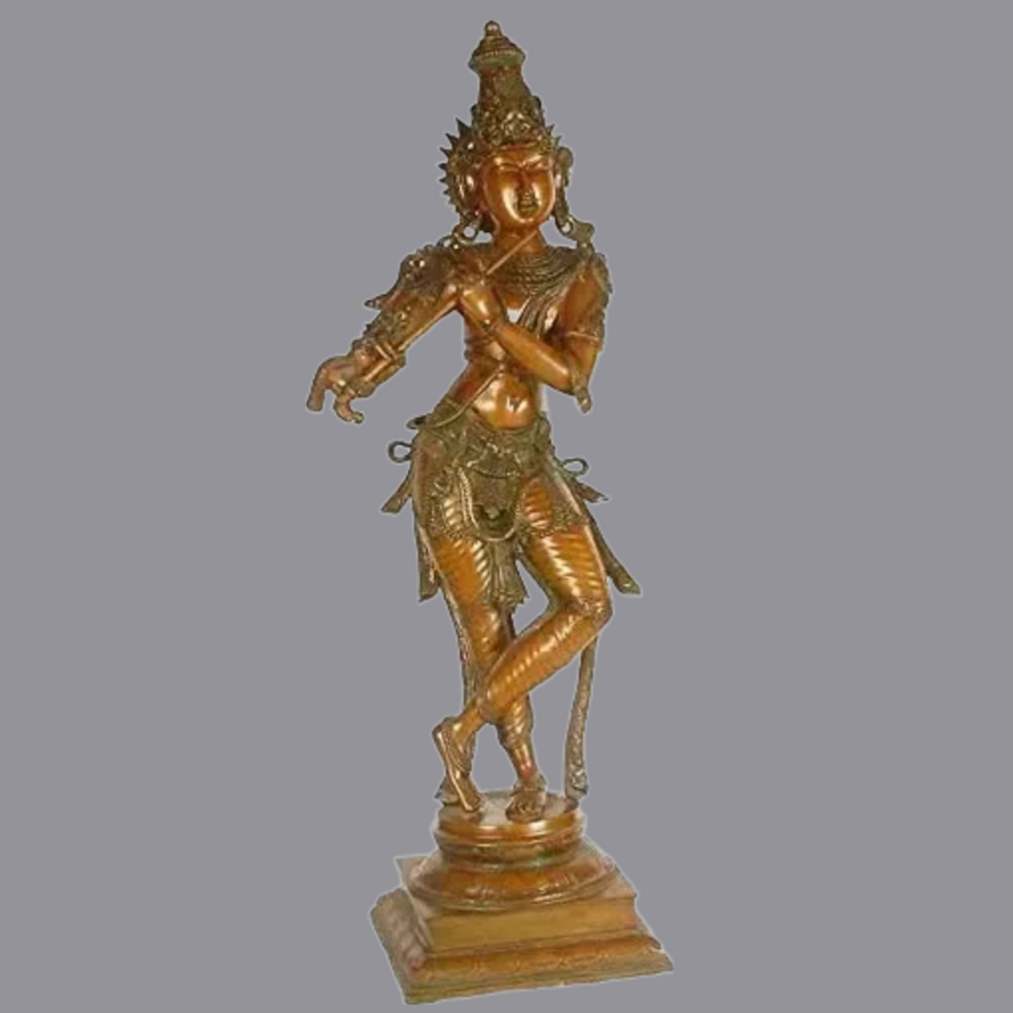 Brassaura® Brass Krishna Statue | Height 36.02 Inches & Weight 18.90 kg