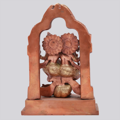 Brassaura® Brass Lakshmi Narayana on Garuda Statue | Height 12 Inches & Weight 5.24 kg