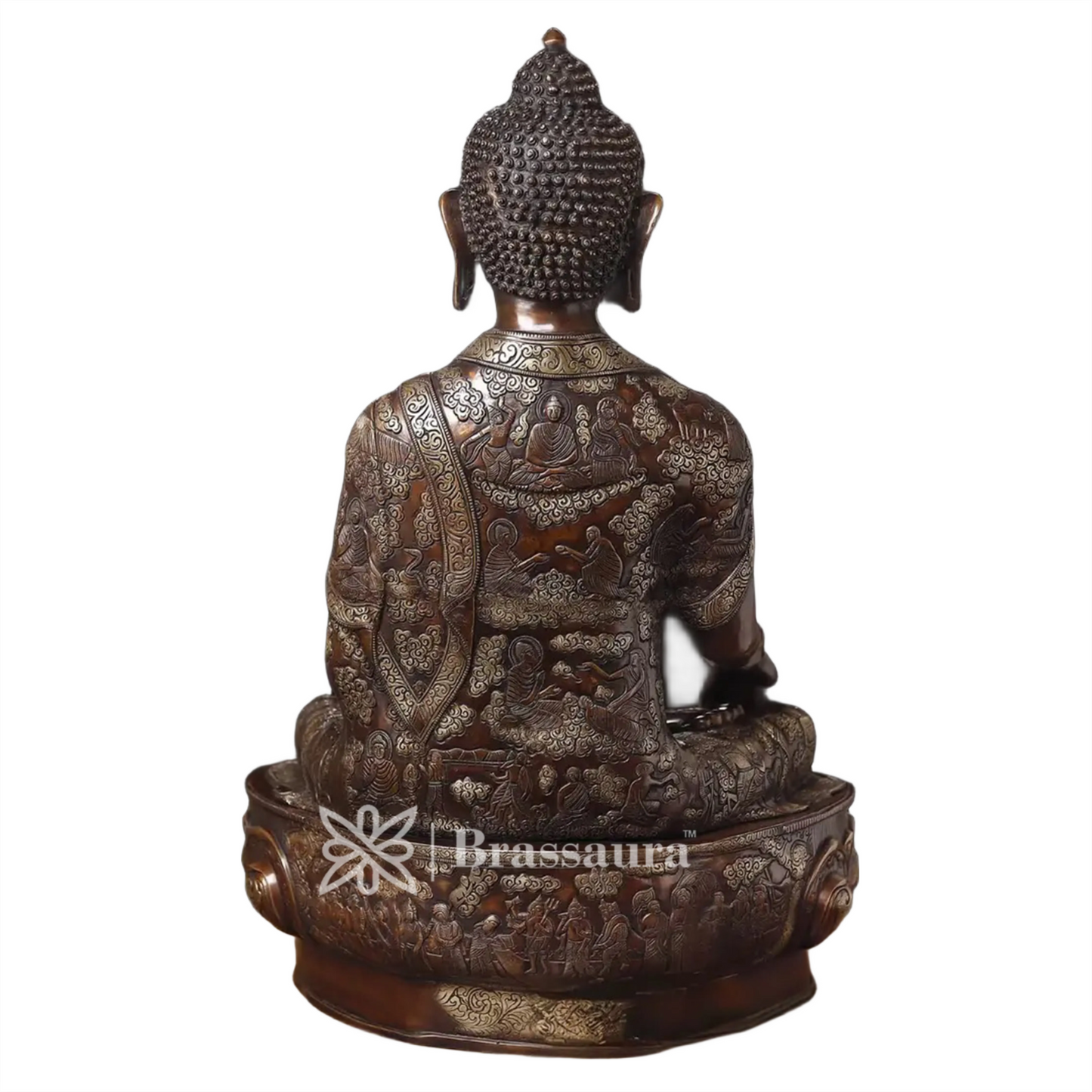 Brass Buddha For Home And Décor Weight 52 kg Height 34 Inch
