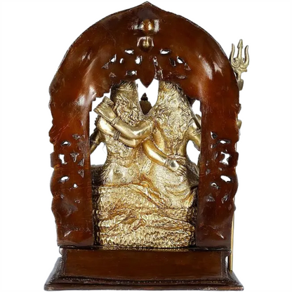 ब्रासोरा™ पीतल शिव परिवार प्रतिमा | ऊंचाई 12 इंच और वज़न 6.80 किग्रा