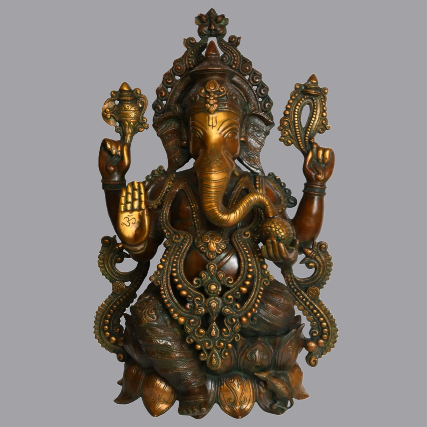 Brassaura™ Kamalasana Shri Ganesha | Height 21.5 Inches | Weight 22 kgs