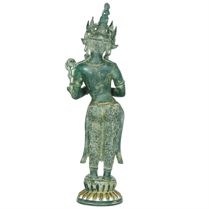 Brassaura® Brass Goddess Tara Statue | Height 30.5 Inches & Weight 8.50 kg