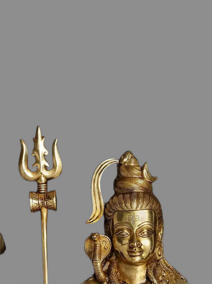 Brassaura® Brass Shiva Statue | Height 18 Inches & Weight 11.57 kg