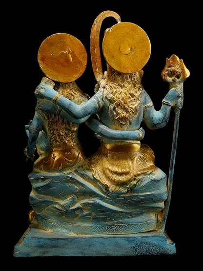 Brassaura® Brass Shiv Family Statue | Height 18 Inches & Weight 18.16 kg