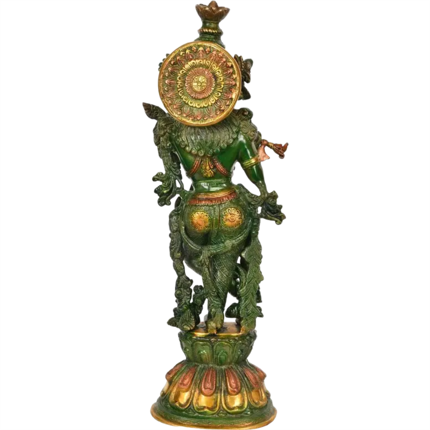Brassaura® Brass Krishna Statue | Height 24.02 Inches & Weight 11.40 kg