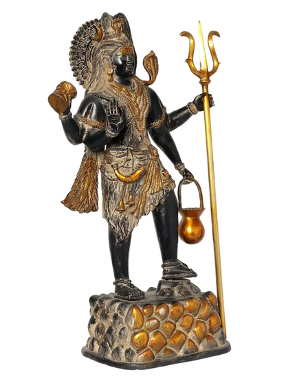 Brassaura® Brass Shiva Statue | Height 27 Inches & Weight 21.50 kg