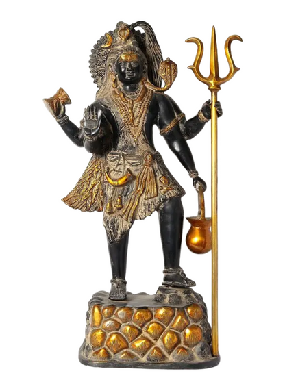 Brassaura® Brass Shiva Statue | Height 27 Inches & Weight 21.50 kg