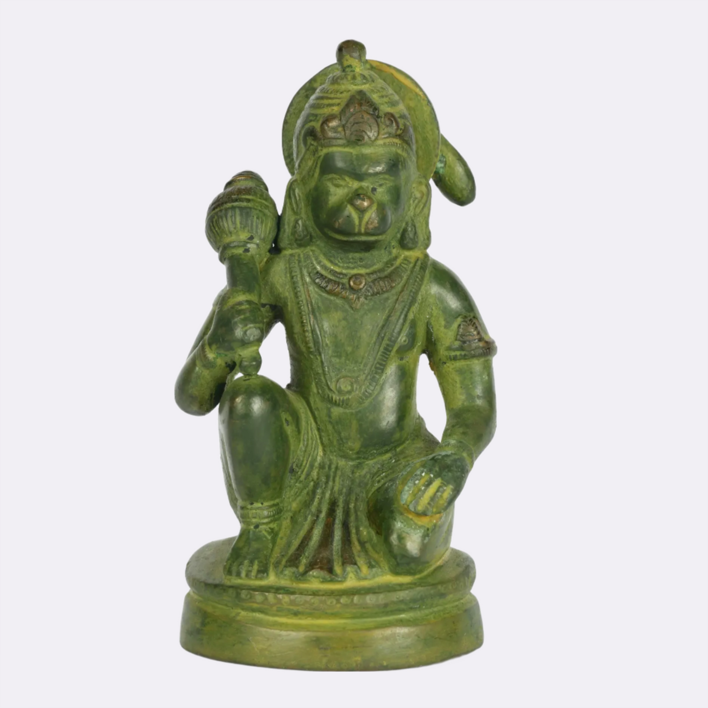 Brassaura® Lord Hanuman in Kneeling Posture | Brass Statue | Height 5 Inches & Weight 0.80 kgs
