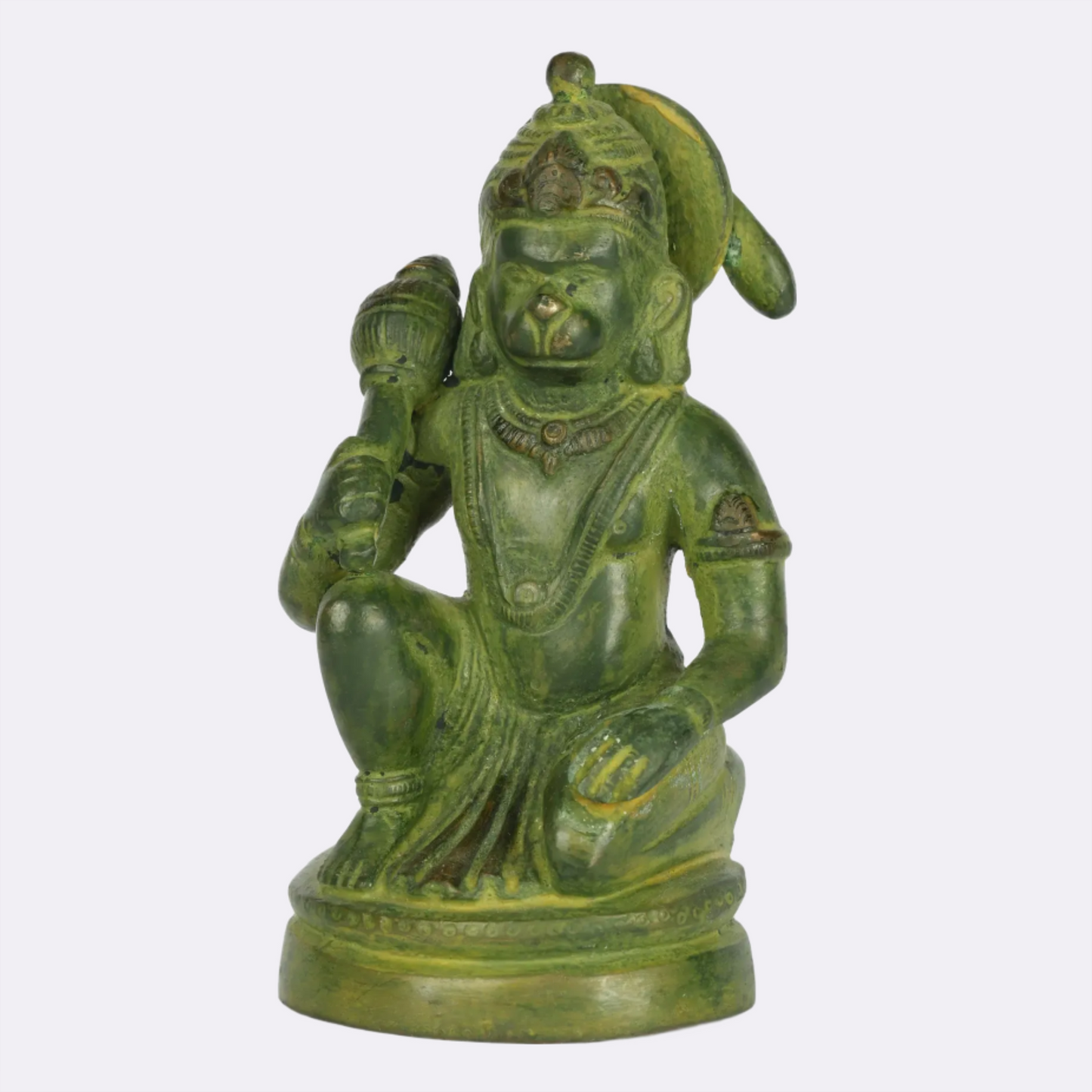 Brassaura® Lord Hanuman in Kneeling Posture | Brass Statue | Height 5 Inches & Weight 0.80 kgs