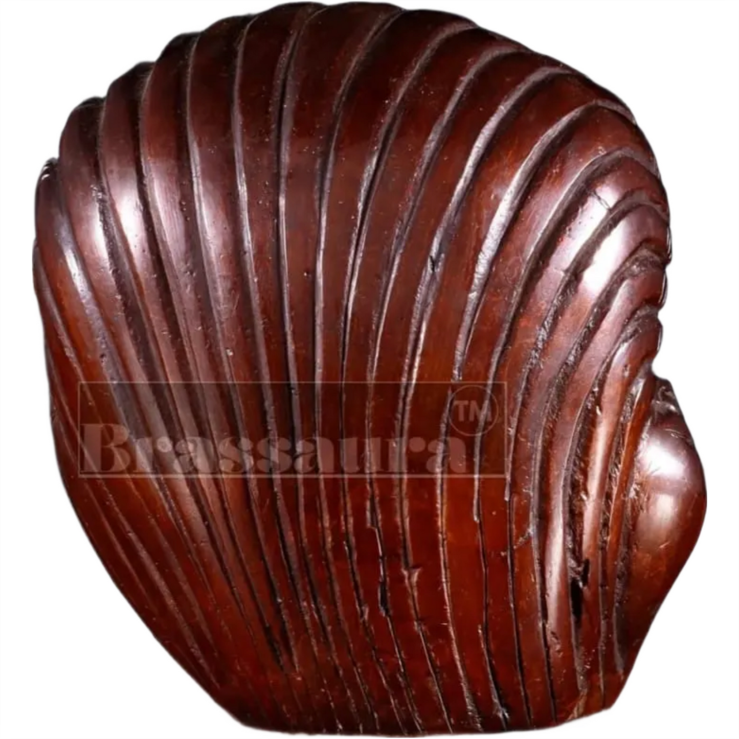 Exquisite Brass Lord Ganesha in Pearl Conch Shell – Height 5.5 Inches, Weight 2.234 Kgs