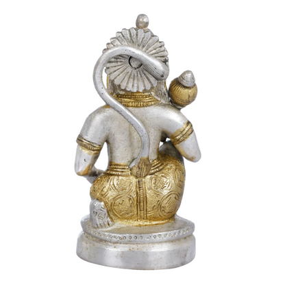 Brassaura® Lord Hanuman in Kneeling Posture | Brass Statue | Height 5 Inches & Weight 0.80 kgs