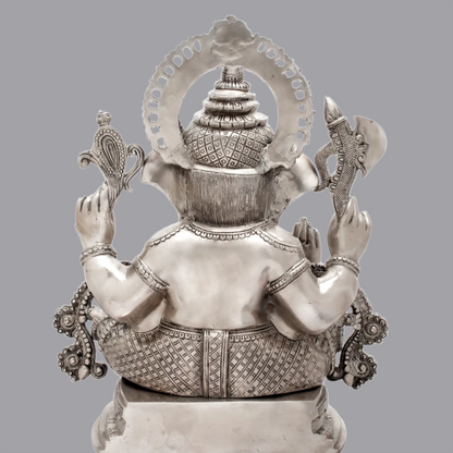 Brassaura™ 19" Ashirwad Ganesha in Brass | Height 19 Inches | Weight 23.30 kgs