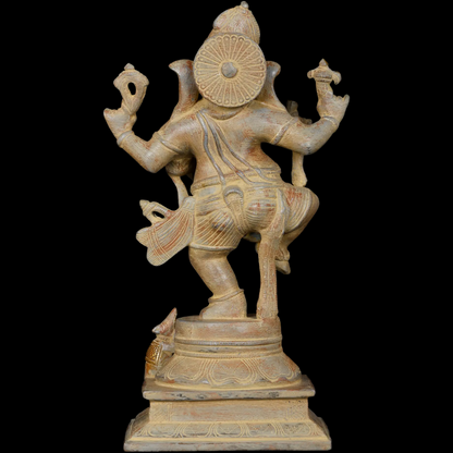Brassaura™ Brass Dancing Ganesha Statue | Height 13 Inches & Weight 5 kgs