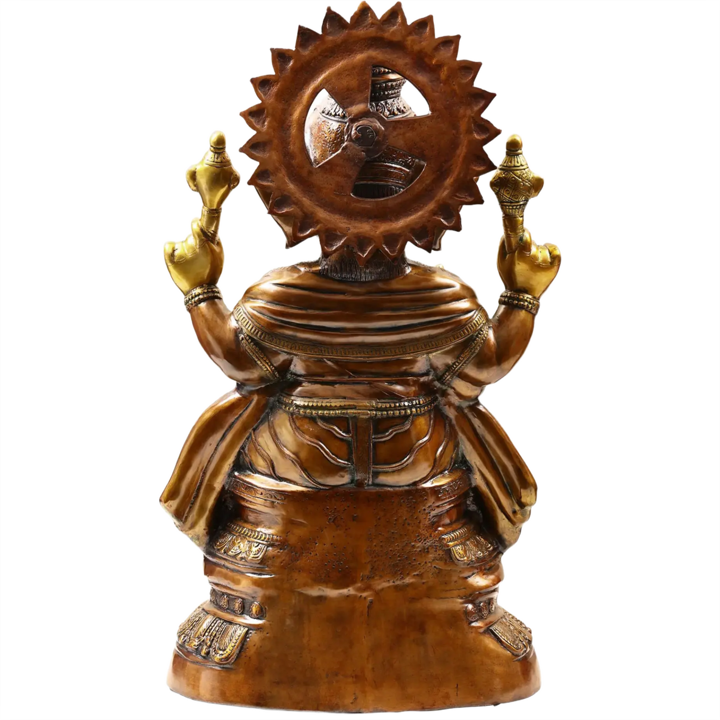 Brassaura™ Brass Ganesha Statue | Height 35 Inches & Weight 48.80 kgs