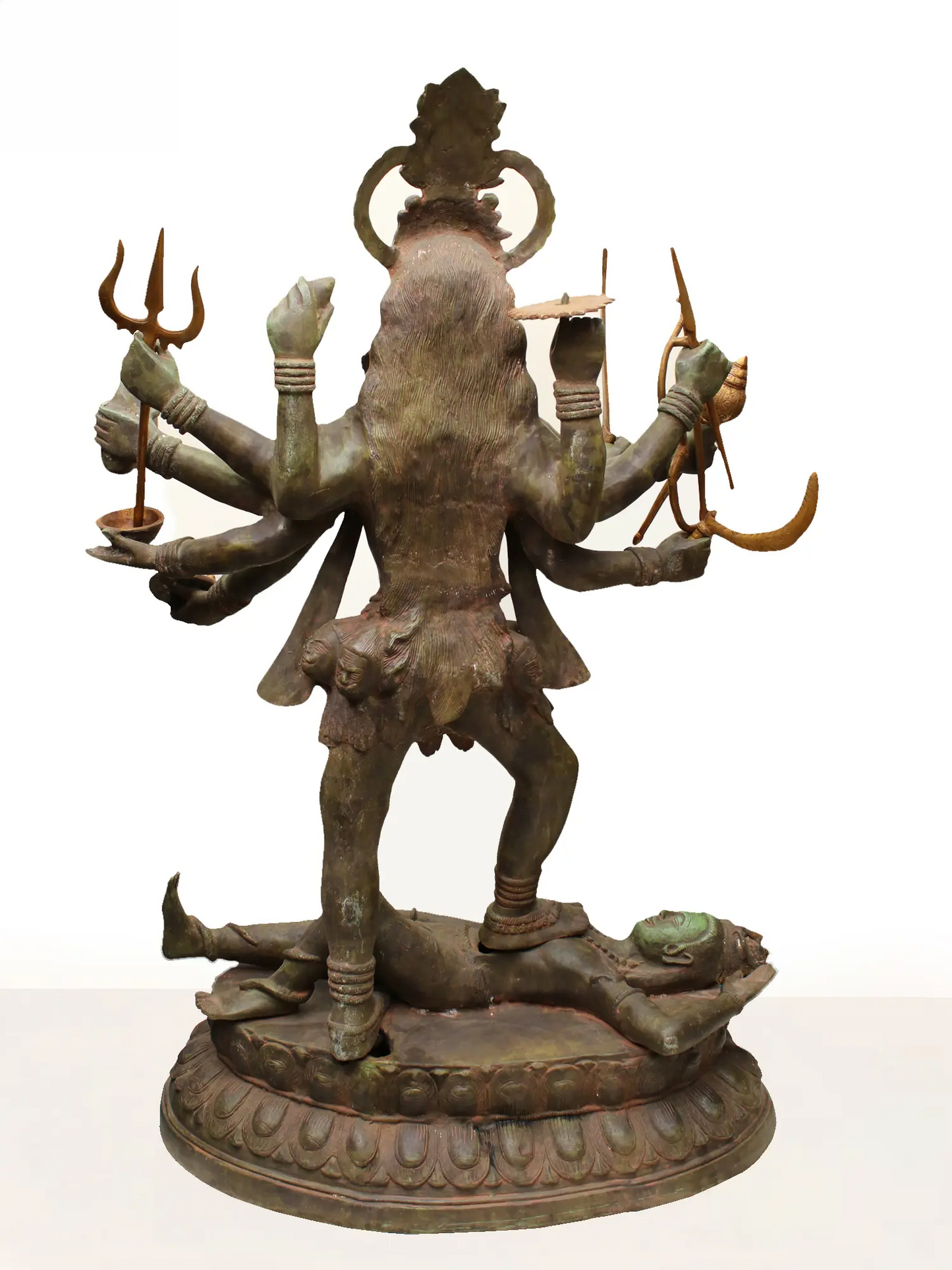 Brassaura® Brass Goddess Kali Statue | Height 43.5 Inches & Weight 63.60 kg